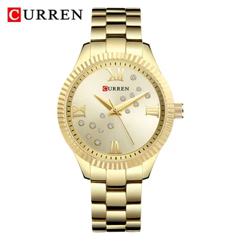 

CURREN Fashion Women Watches Women's Top Brand Luxury Dress Ladies Watch Rose Gold Quartz Woman Wristwatch Relogio Feminino