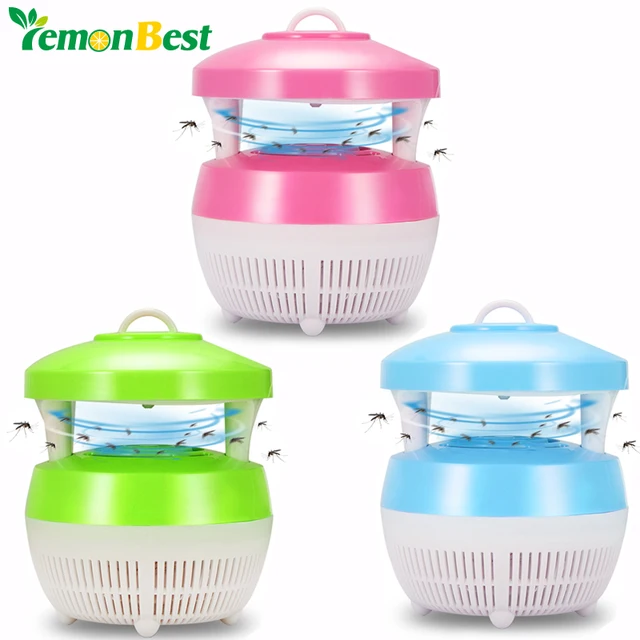 220V USB Charge mosquito killer lamp Smart Optically Controlled Safety Insect Killing Lamp For Living Room Bedroom Kitchen