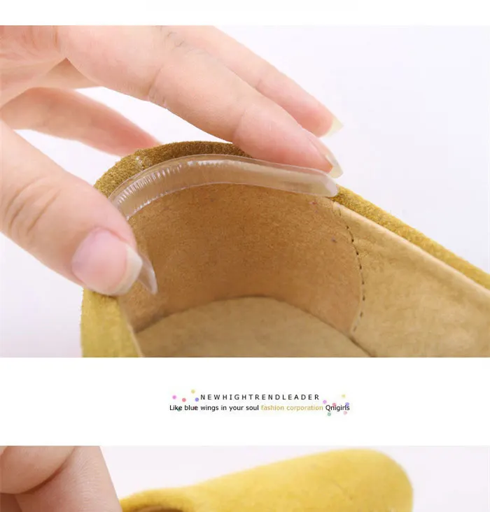 Free Ship Invisible Silica Silicone Gel High Heels Cushion Protector Foot Feet Care Shoe Back Insert Pads Insoles Stickers (9)