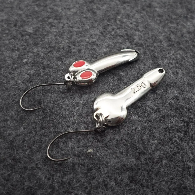 2.5g trout spoons brass fishing spoons pesca metal lures area trout fishing ultralight Fishing tackle Gold Silver color
