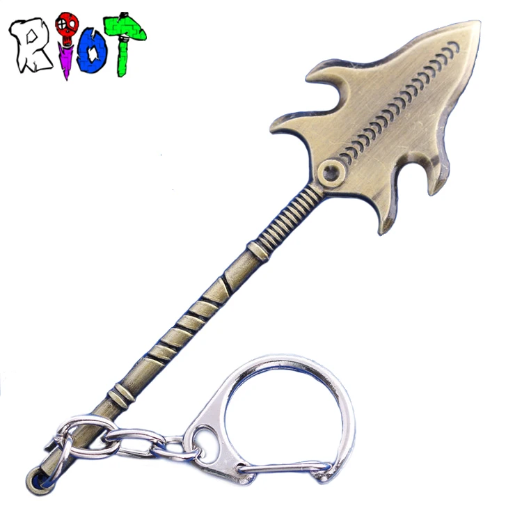 6CM Game LOL Accessories keychain Pantheon Blade the Artisan of War