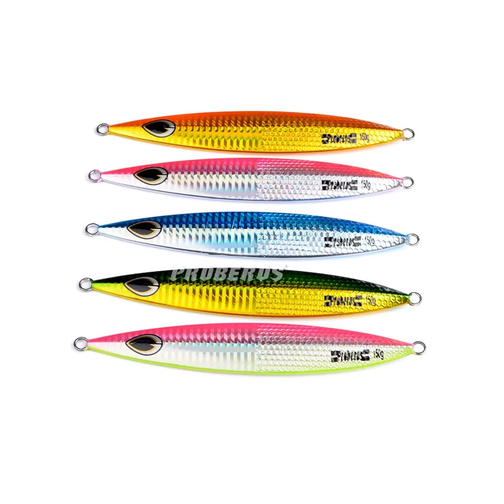 Peças de Pesca Oceano Profundo Barco Rock Praia Metal Lento Jig Jigbait Colher Isca Iscas 150g - 15cm 5 1 Cheap Iscas artificiais