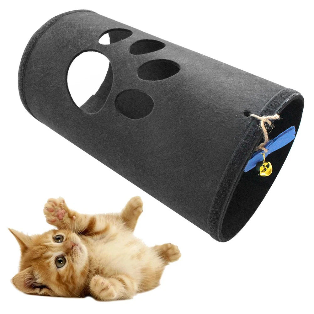 

Pet Tunnel Cat Play Tunnel Foldable Cat Tunnels Kitten Toy Bulk Toys Rabbit Cat Cave 4 Color Funny Pet Tunnels Products Dropship