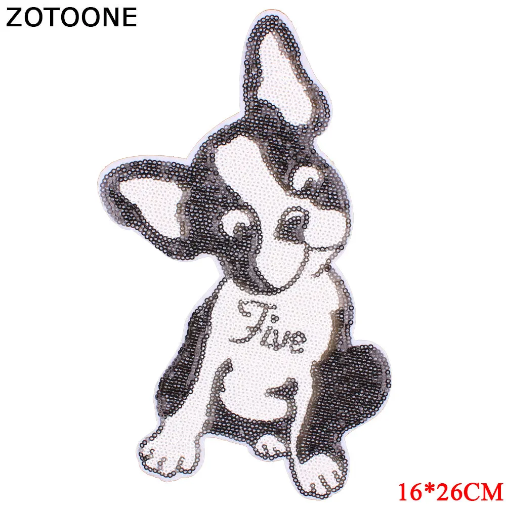 ZOTOONE нашивки с изображением собак и цветов наклейки черепа сделай сам