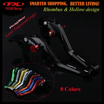 

3D design (Rhombus Hollow) Motorcycle Adjustable CNC Brake Clutch Lever For YamahaXVS650 DRAGSTAR 1997-2003 NOT fit classic type