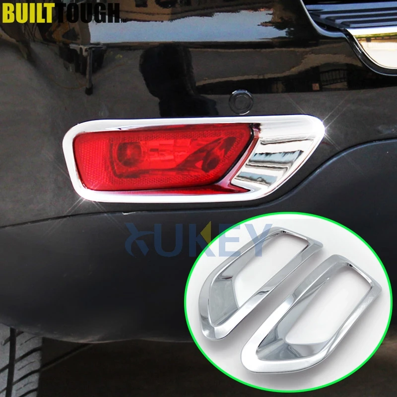 

Chrome Rear Bumper Tail Fog Light Lamp Cover For Jeep Compass 2011 - 2016 Reflector Trim Bezel Garnish 2012 2013 2014 2015