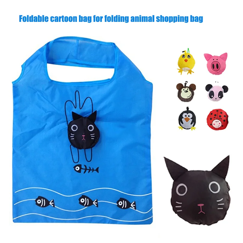 Portable Reusable Handbag Grocery Tote Storage Eco Foldable Animal Traveling Shopping Bag 88 ...