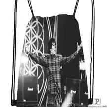 Пользовательские bring_me_the_horizon_ Drawstring сумка-рюкзак милый рюкзак детский Ранец(черный назад) 31x40 см#180611-01-28