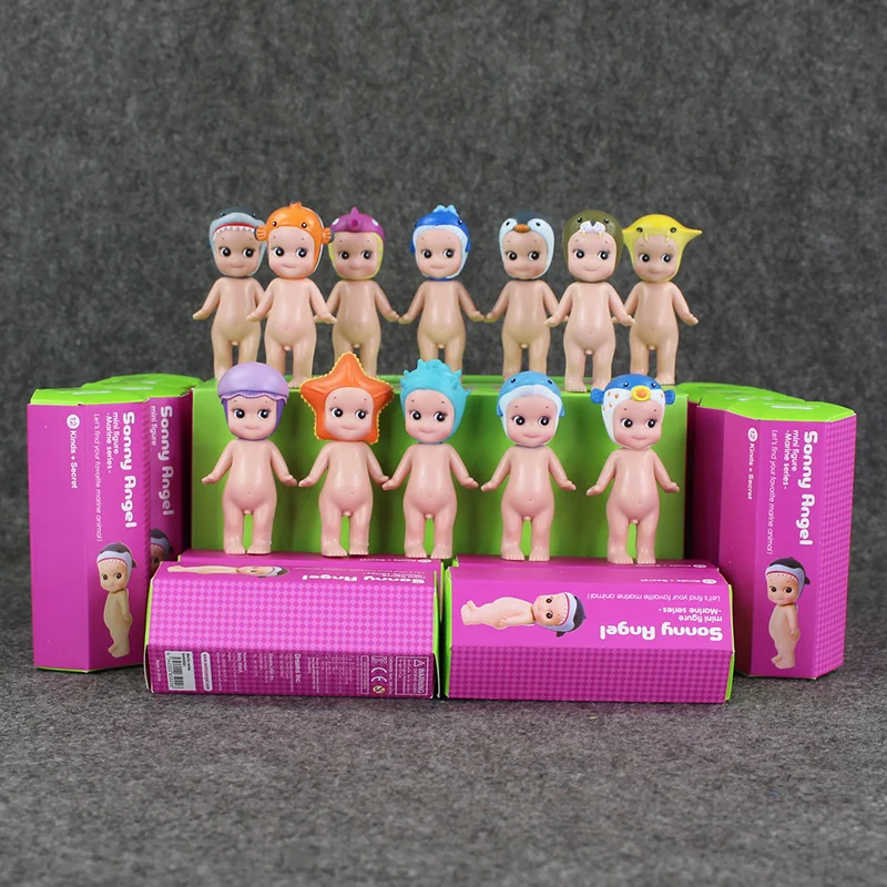 Kawaii Kewpie Gee извините Ангел 12 шт./лот Sonny Angel Мини ПВХ фигурки героев Коллекционная