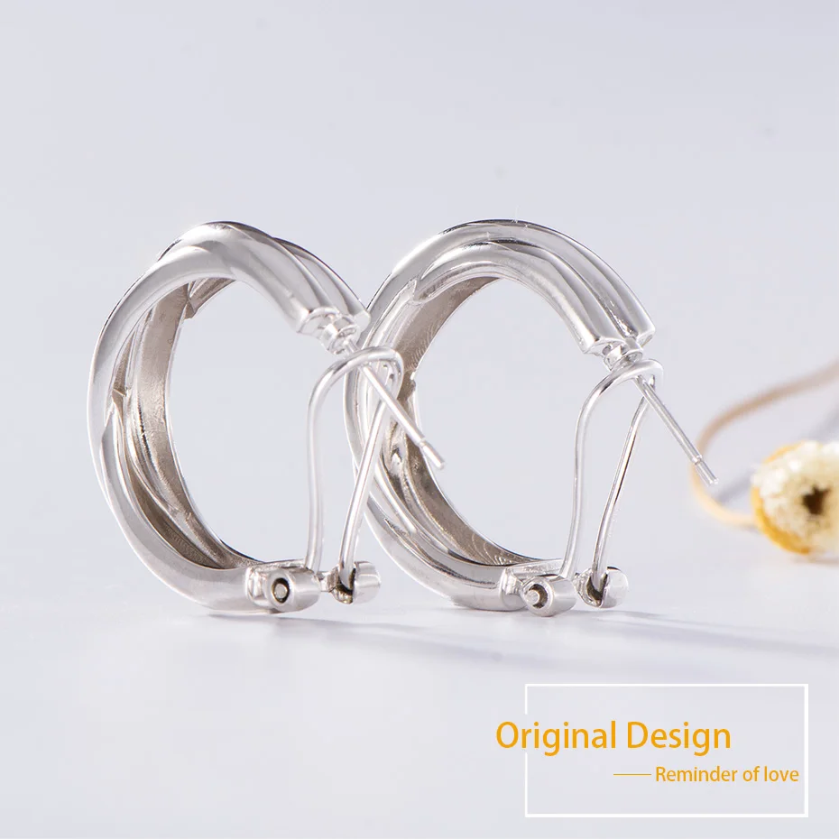 Kuolit, серьги-кольца для женщин, твердые, 925 пробы, серебряные, для помолвки, спиральные, круглые серьги, хорошее ювелирное изделие, высокое качество, мода