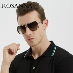 ROSANNA 2019 модные квадратные солнцезащитные очки мужские брендовые дизайнерские унисекс металлический каркас мужские градиентные