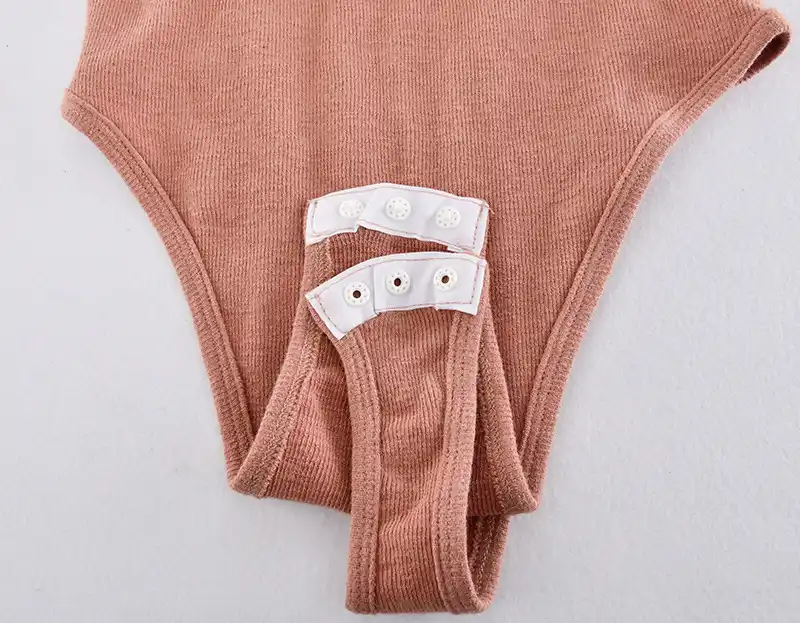 Лидер продаж ребристые трикотажные боди для женщин Сексуальная Bodycon Тощий