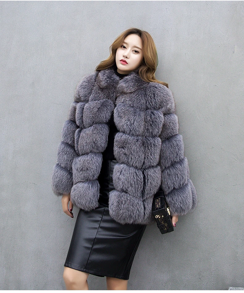 Buy S XXL Fur coat 2016 fox fur coat overcoat female