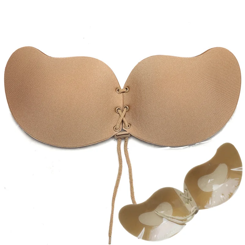 Fly Bra Invisible Sticky Bra Strapless Silicone Front Close Pull Me