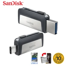 Sandisk OTG type-c и Micro USB 3,0 usb флэш-накопитель многофункциональный usb флешка Флешка 16 ГБ 32 ГБ 64 ГБ 128 ГБ 256 ГБ