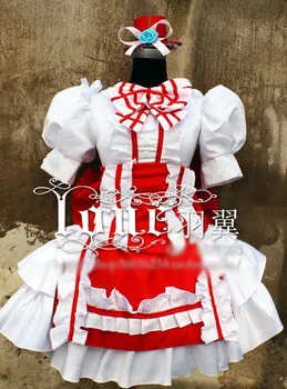 

Macross F Gemenon Ranka Lee Cosplay Costume Uniform Halloween Party Red Dress