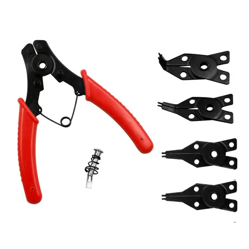 

4 In 1 Multi-Function Snap Ring Pliers With Pliers Head Universal Car Auto Repair Hand Tools Clamps Spring Pliers Fastener Plier