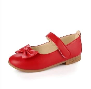 

2019 new girls leather shoes princess shoes spring and autumn Korean version of the bow children's shoes students shoes