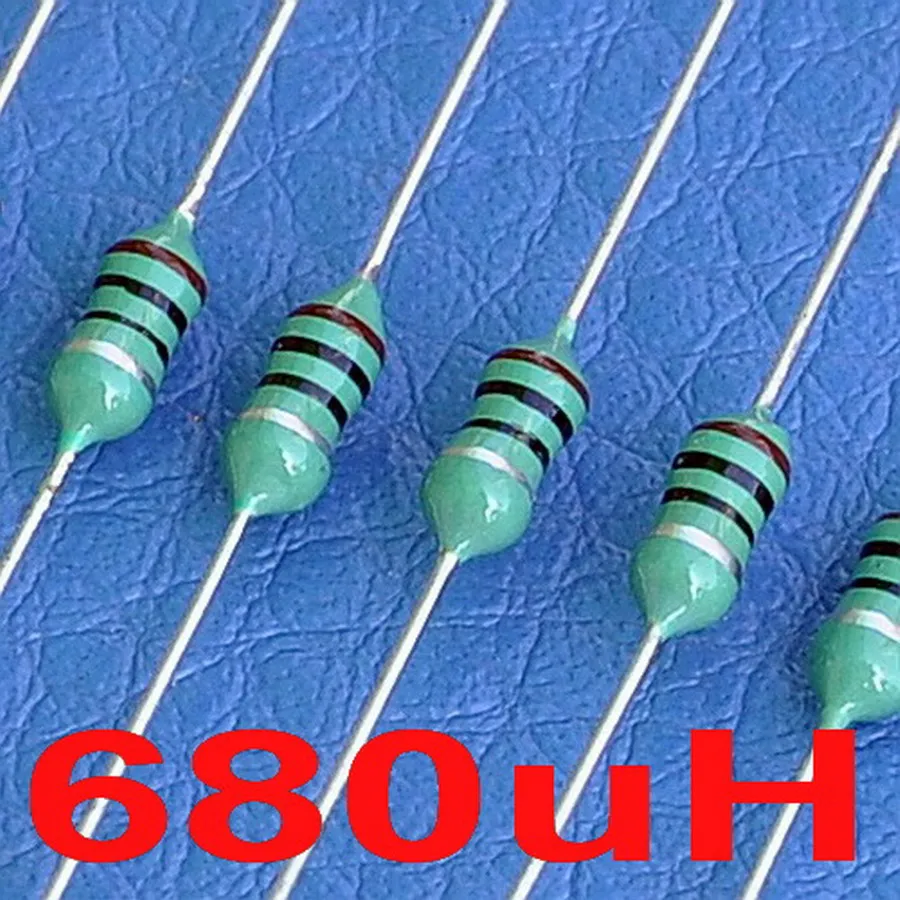 

( 50 pcs/lot) 680uH Axial Color Ring Fixed Inductor, 0307, 1/4W