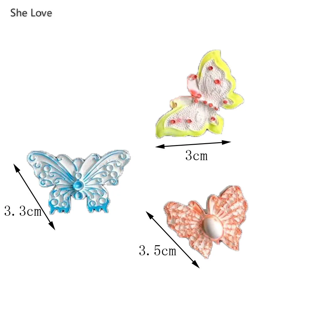 She Love 3D Бабочка силиконовые формы из полимерной глины DIY материалы для украшения стен изготовление глиняных форм инструменты