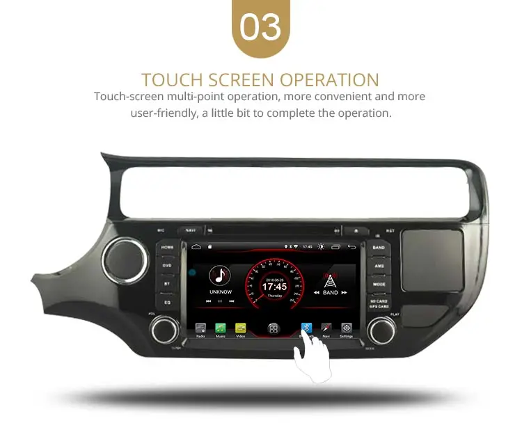 Perfect LJDA Android 9.1 Car DVD Player For KIA Rio K3 2015 2016 GPS Navigation 2 Din Car Radio Multimedia WIFI Stereo IPS Auto Audio 5