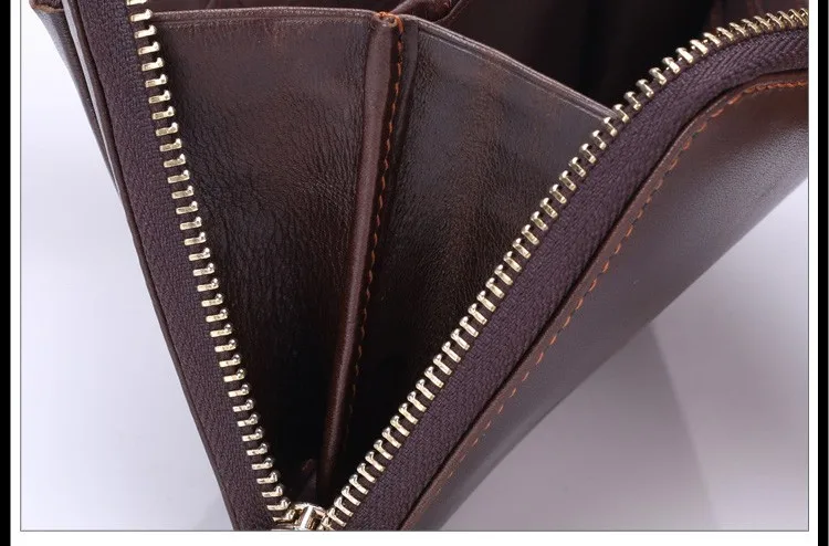 Men genuine leather wallet 25