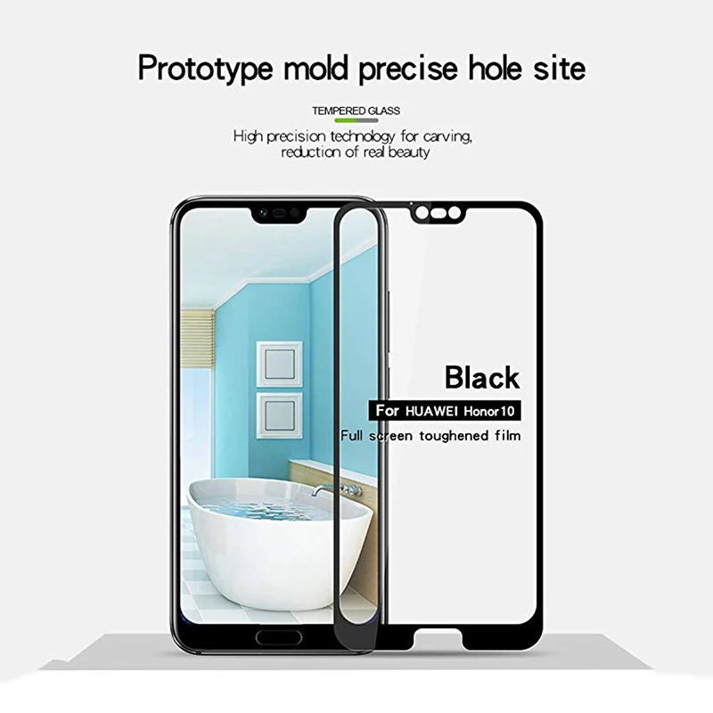 Протектор экрана TOPK для huawei Honor 10, закаленное стекло HD, прозрачная защитная пленка с полным покрытием для Honor 10, защитное стекло