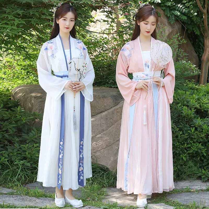 

Chinese style Hanfu national style new style female student fairy spring and autumn photo stage performance clothing