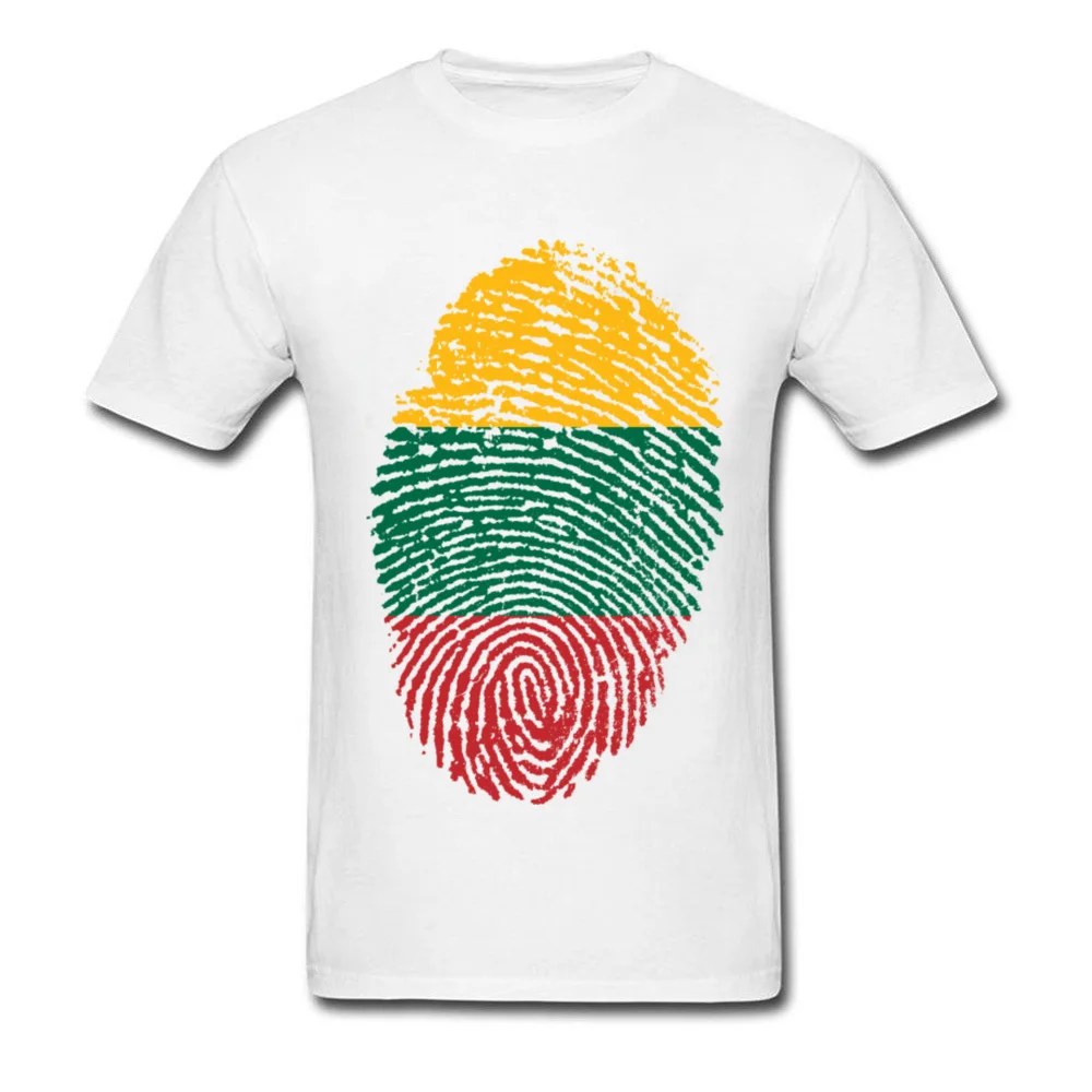 Lithuania Flag Fingerprint_white