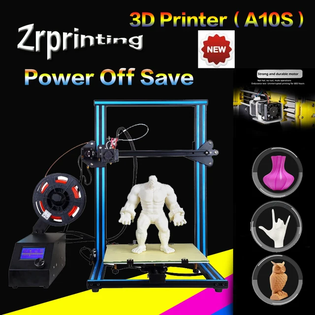 Special Offers A10S 3D Printer - Upgrade Dual Z Rod axis - DIY Desktop Kit - With PLA Filament 3d printer stereo printer