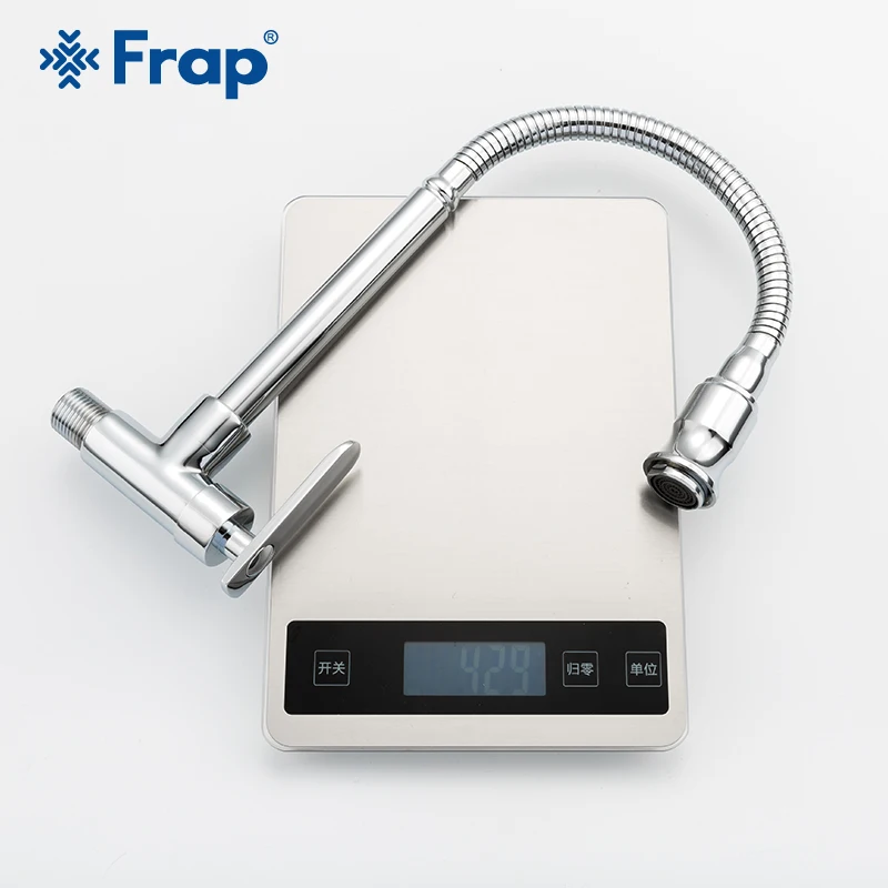 Frap Wall Mounted Kitchen Faucet 360 Degree Swivel Flexible Hose Single Cold Water Kitchen Faucet Brass Kitchen Accessories Frap Wall Mounted Kitchen Faucet 360 Degree Swivel Flexible Hose Single Cold Water Kitchen Faucet Brass Kitchen Accessories