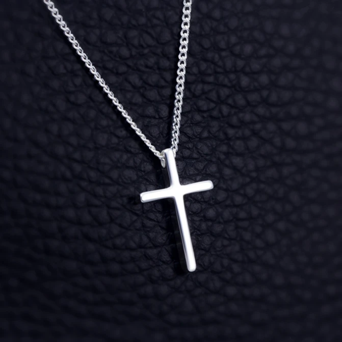 

MIESTILO 925-sterling-silver Cross Necklace for Women Men| Sterling-silver-jewelry First Communion Gifts for New Year Christmas