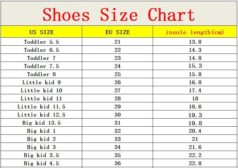 kids eu size