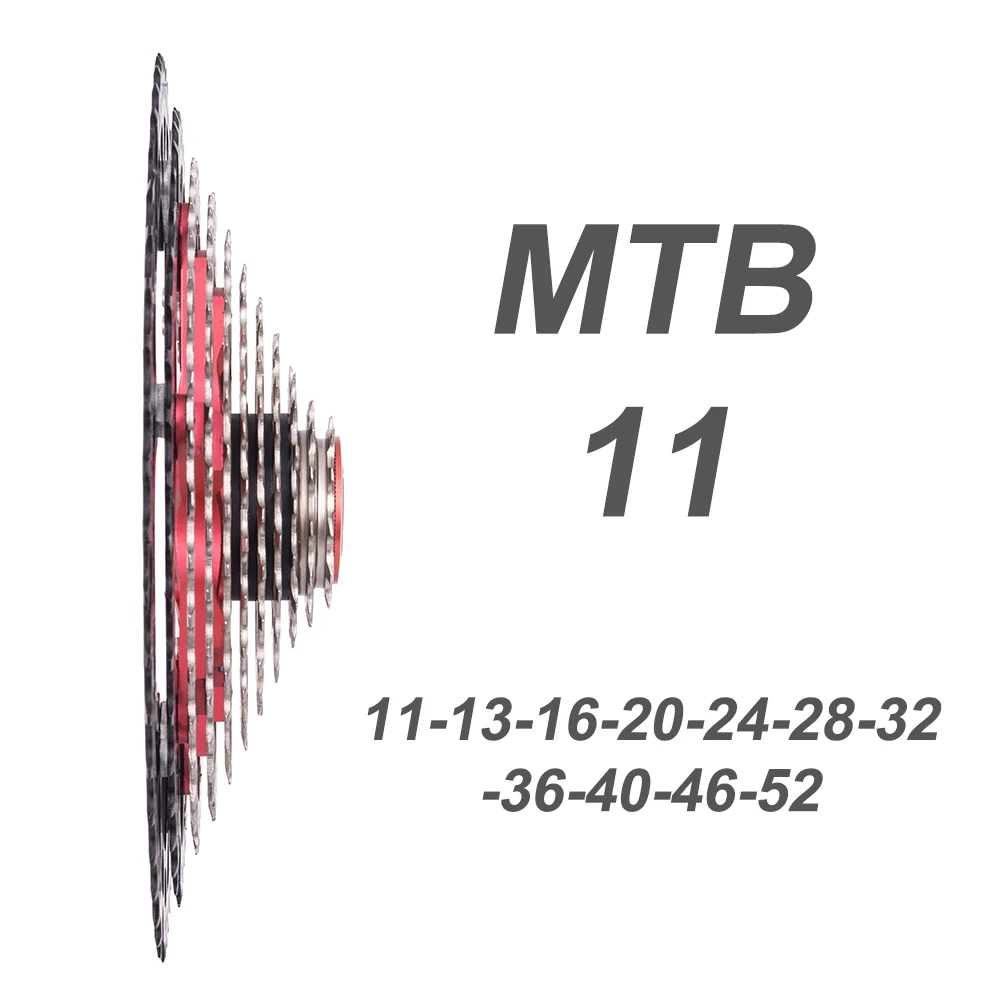 

11 Speed 11-52T MTB Wide Ratio Freewheel Cassette Mountain Bike Bicycle Parts 11s 22s Compatible for Parts K7 X1 XO1 XX1 M9000