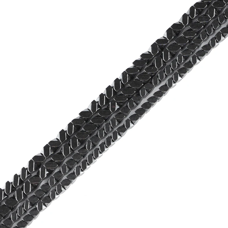 

Natural Stone Black Hematite beads Hexagon shape 3mm 4mm 133/105Pcs beads for DIY Necklace Bracelet Jewelry Making Accessories