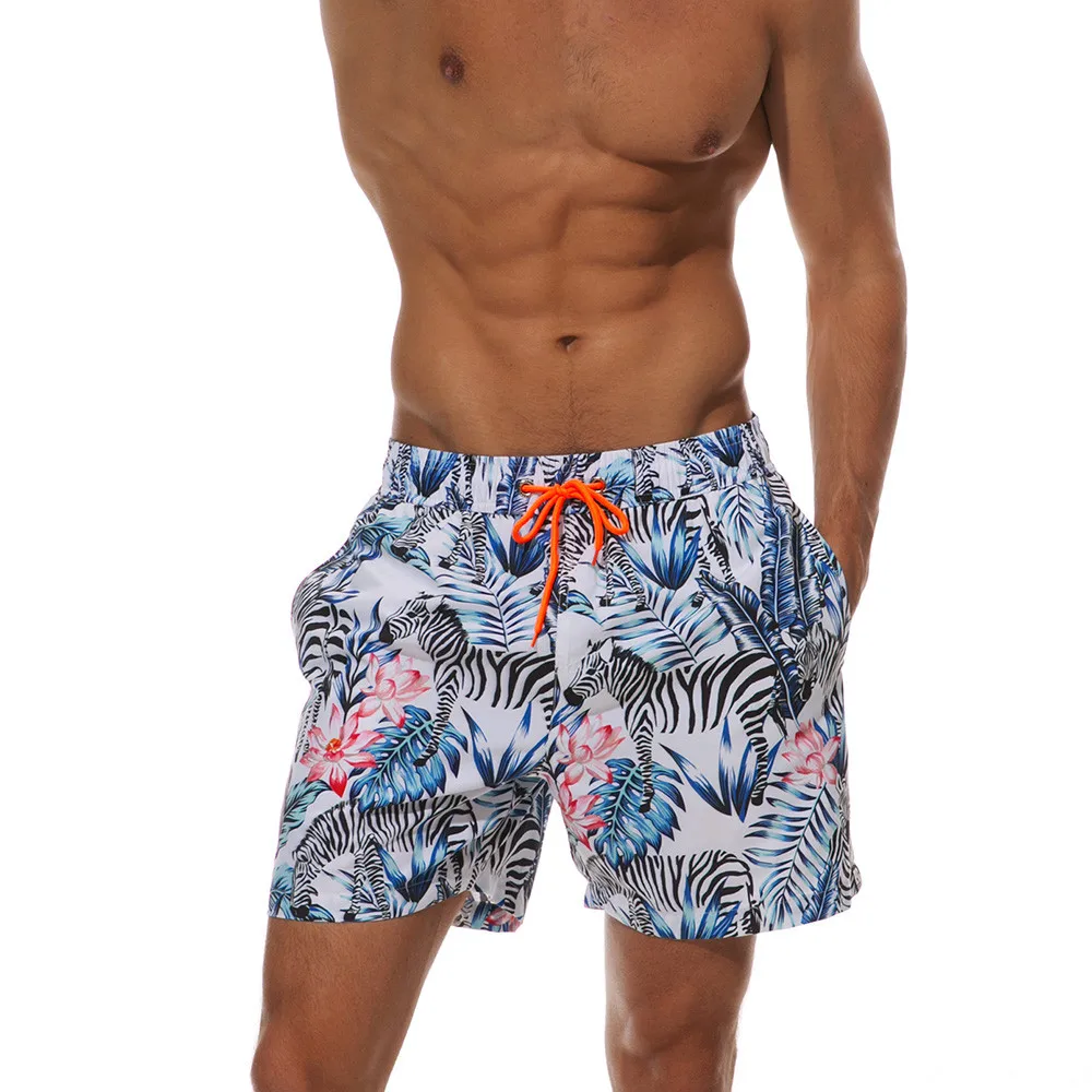 

Men's Sports Tropic Hawaii Quick Dry Beach Shorts Bermudas Trunks Board newet style hot sale fashion summer