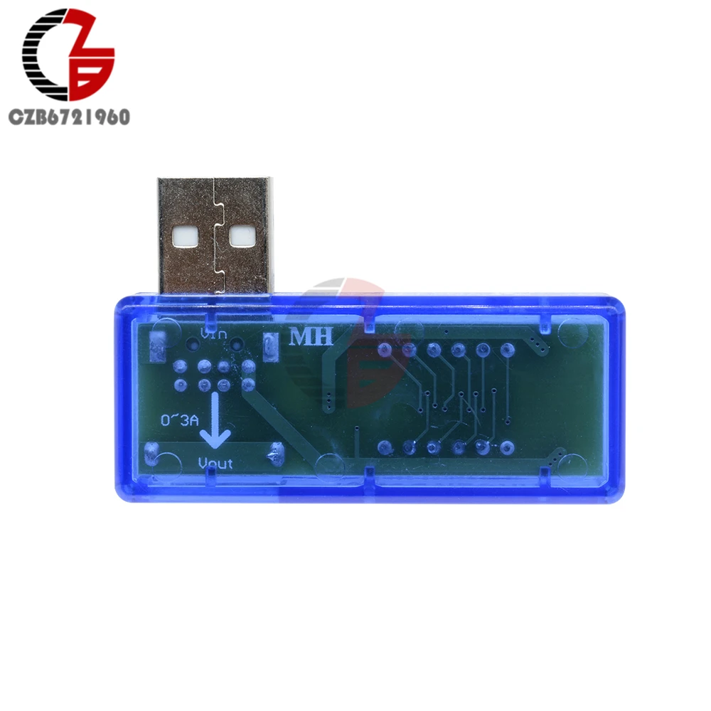 Мини 2 в 1 DC USB тестер 3V 7V 0 3A цифровой вольтметр Амперметр красные Дисплей Зарядное