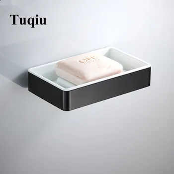 

Nail Free Soap Holder Aluminum Bathroom Soap Dish Square Bath Shower Shelf Bath Shower Caddy Rack Holder