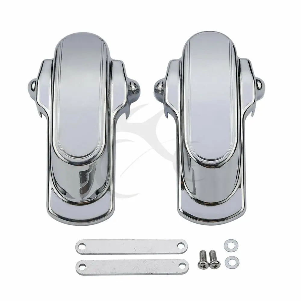

Black/Chrome Rear Frame Axle Covers Chrome For Harley Dyna Low Rider FXD Super Glide 07-10 Street Fat Bob Super Glide Custom
