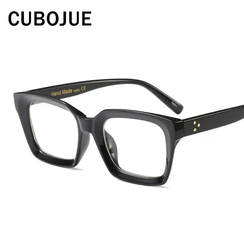 oversized black eyeglass frames