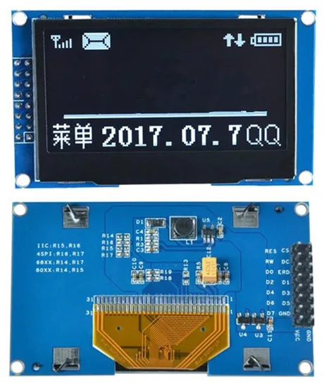 2.42 inch 16P SPI Whtie OLED Module SSD1309 Drive IC 8080 Parallel Interface 128*64 | Электронные компоненты и