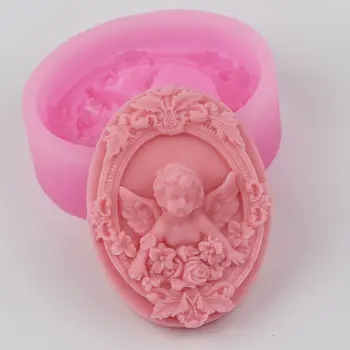 

BE023 Angel Baby Soap Mold Sugar Craft Cake Decorating Tools Fondant Moulds Handmade