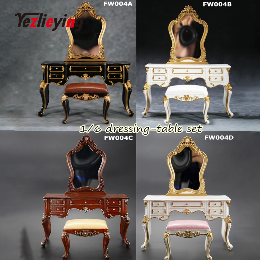 

FEELWOTOYS 1/6 Proportional Doll Scene Series FW004 European Retro Dressing Table Suite for 12-inch Action Figure Spot Products