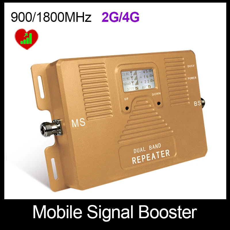 Real Smart booster!LCD DUAL BAND 900/1800mhz 2g,4g Smart mobile signal