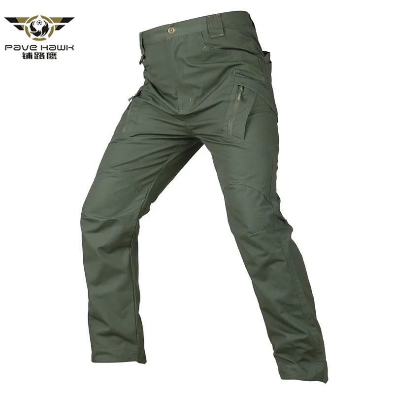 

IX9 Men's Tactical Cargo Pants Men Canvas Combat SWAT Army Military Pants Pockets Casual Active Camo Ripstop Trousers Size S-5XL