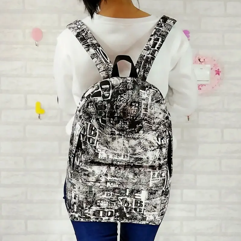 Граффити рюкзак с буквенным принтом Мужские холщовые рюкзаки для ноутбука подростковые Мальчики большая школьная сумка женские дорожные сумки mochila XA2019C