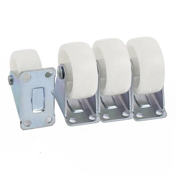 

4Pcs 40mm Diameter Furniture Wheels Plate Caster Wheels Furniture Trolley Cart Wheels
