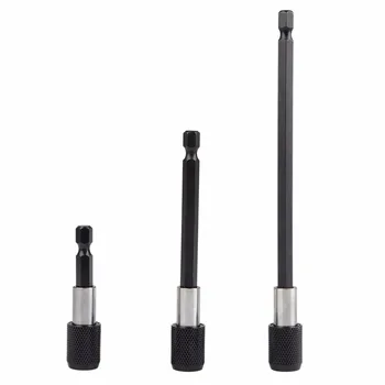 

New 3Pcs 1/4 inch 6.35mm Hex Shank Magnetic Screwdriver Bit Holder C-RV Extension Adapter Set Drill Bit For Screws,Nuts