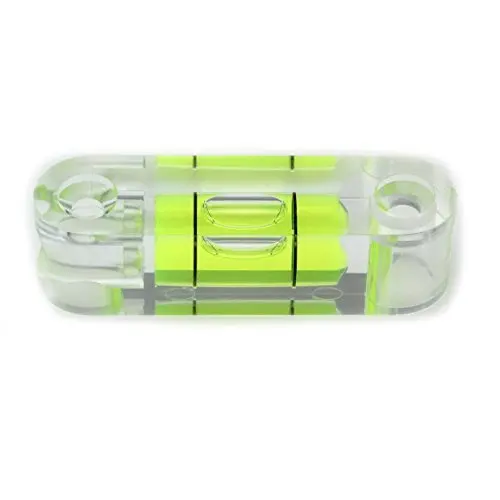 

4 PICS Bubble Spirit Level Vials Standard Surface Leveler Use with Tripod Etc. , Acrylic screw on level, 55mm long