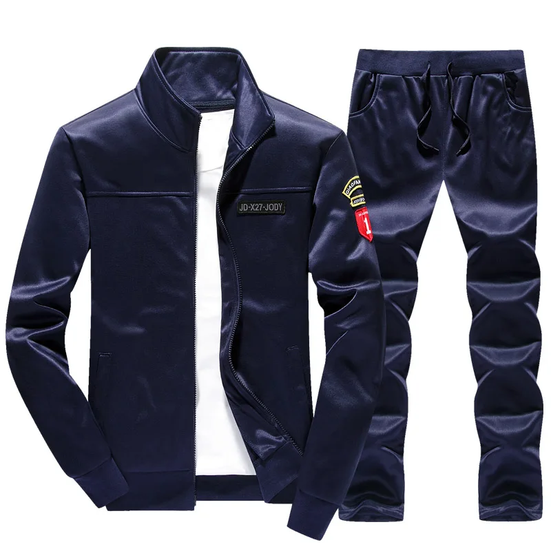 

Men's Sportswear 2019 tracksuit luxury brand men sportsuits fashion winter warm sweatpants hoodies mens Plus Size nice tracksuit